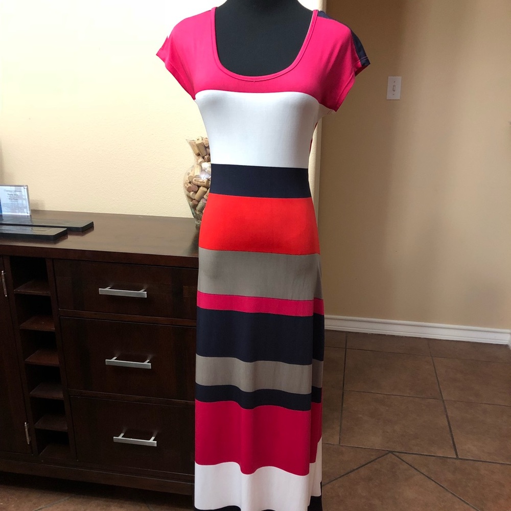 Bailey blue colorful maxi dress